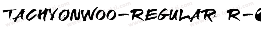 TachyonW00-Regular R字体转换
